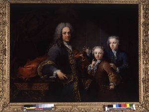 Monsieur de Saint Cannat en zijn kinderen door Robert Tournieres