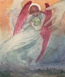 Illustratie voor The Dream Of Gerontius door Kardinaal Newman door Robert Traill Rose