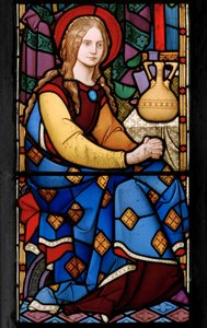 Oostraam, (detail), Christus in het huis van Martha en Maria, 1863 door Robert Turnill Bayne