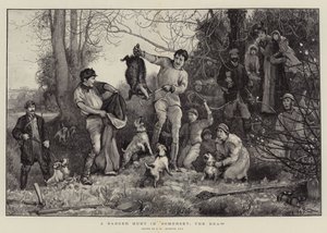 Een dassenjacht in Somerset, de trek