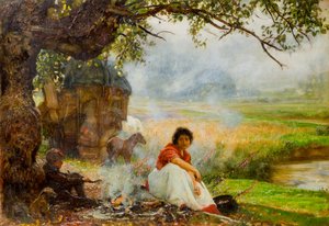 Zigeunermeisje door Robert Walker Macbeth