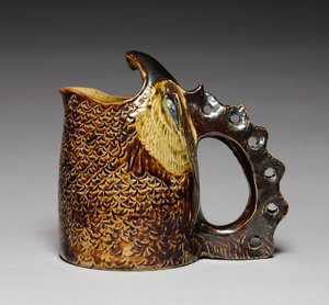Lepelwarmer, gemaakt door Robert Wallace Martin, gemaakt bij Martin Brothers, ca. 1880 door Robert Wallace Martin