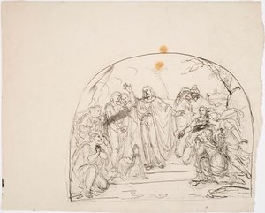 Christus wekt de doden op door Robert Wilhelm Ekman