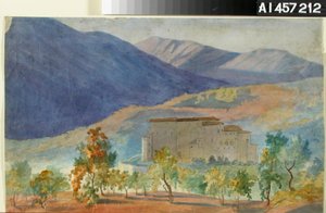 Subiaco, Kasteel Abbaziale door Robert Wilhelm Ekman