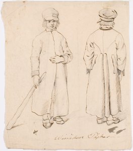 Winaker jongen in folkloristische klederdracht door Robert Wilhelm Ekman