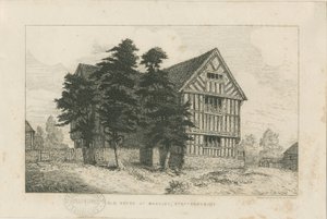 Madeley - Oud Huis: ets, nd [1804-1875] (prent) door Robert William Buss