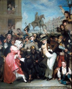 De menigte, 1847 door Robert William Buss