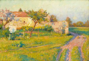 Lente in Frankrijk door Robert William Vonnoh