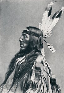 Profielaanzicht van een Sioux, 1912