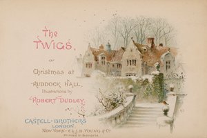 Illustratie voor The Twigs of Kerstmis in Ruddock Hall door Robert after Dudley