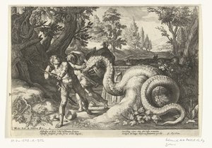 Metgezellen van Cadmus door een draak verslonden door Robert de Baudous