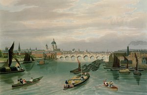 Een Uitzicht op Blackfriars Bridge en St. Paul
