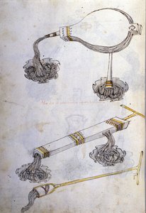 Art de la guerre: studie over militaire machines. brandbare vloeistoffen, illustratie uit 