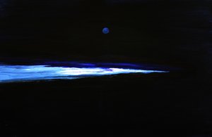 Blauwe maan gloeit door RodMacIver