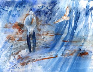 Blauwe eenzaamheid - Vlucht