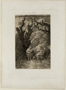De Dood en de Jonge Moeder, uit Revue Fantaisiste door Rodolphe Bresdin