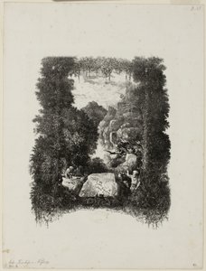 Frontispice voor Fabels en Verhalen door Hippolyte de Thierry-Faletans