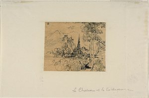 Het kasteel en de kathedraal door Rodolphe Bresdin