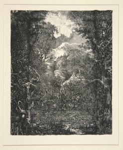 De Stad Achter het Moeras (La Ville derrière la marecage) door Rodolphe Bresdin