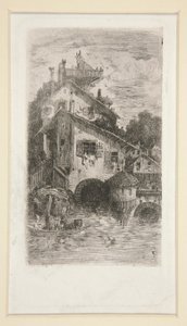 De molen door Rodolphe Bresdin