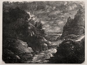 De Bergstroom door Rodolphe Bresdin