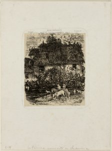 De boerderij met rieten dak, uit Revue Fantaisiste