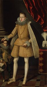 Prins Philip en de Dwerg, Miguel Soplillo, c.1620 door Rodrigo de Villandrando