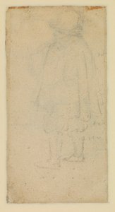 Man van achteren gezien (verso) door Roelandt Jacobsz and Bruegel Pieter the Elder Savery