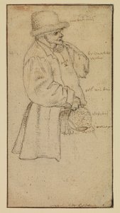 Boer die een kruik draagt door Roelandt Jacobsz. Savery