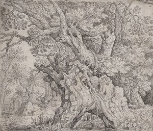Knoestige Boom door Roelandt Savery