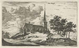Kerk in Nederhorst den Berg door Roelant Roghman