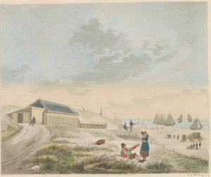Strand bij Scheveningen, ca. 1825