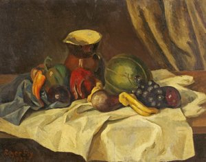 Stilleven - Fruit met Kruik