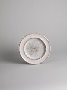 Witte tin-glazuur zijbord; Blauw geglazuurd zij- of fruitbord, 1914-18