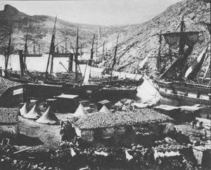 Balaclava Haven tijdens de Krimoorlog door Roger Fenton