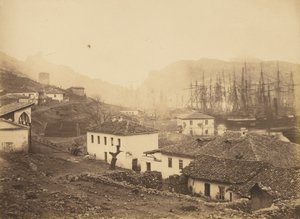 Balaklava, kijkend naar zee. door Roger Fenton