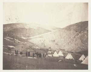 Kamp van de 4e Dragonderwacht, nabij Karyni door Roger Fenton