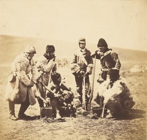 Capt. Pechell  Mannen van het 77e Regiment - Winterkleding.
