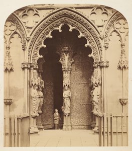 Centrale deuropening, westportaal, kathedraal van Lichfield door Roger Fenton