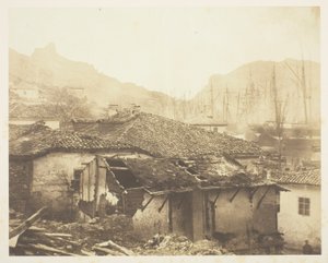 Huisjes in Balaklava door Roger Fenton