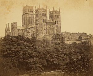 Westgevel van Durham door Roger Fenton