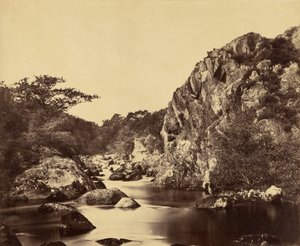 Reigervijver aan de Lledr door Roger Fenton