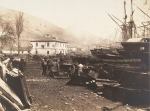 Landingsplaats, Ordnance Wharf, Balaklava, 1855