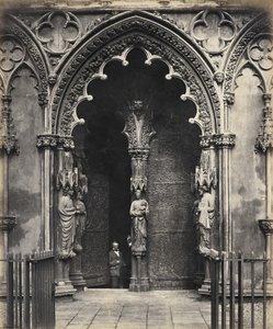 Lichfield Cathedral, Centrale Deur, West Portaal door Roger Fenton