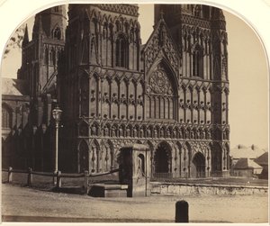 Kathedraal van Lichfield vanuit het noordwesten, 1858 door Roger Fenton