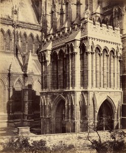 Kathedraal van Lincoln, de Galilea-voorhal door Roger Fenton