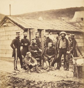 Officieren van het 4e Lichte Dragonderregiment. door Roger Fenton