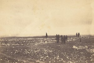 Agenten op de uitkijk bij Cathcarts Hill. door Roger Fenton