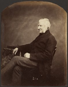 [Portret van een man, 3/4 aanzicht]. door Roger Fenton