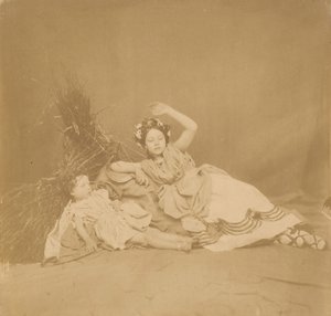 Koninklijke kinderen in tableau van de seizoenen, 1854 door Roger Fenton